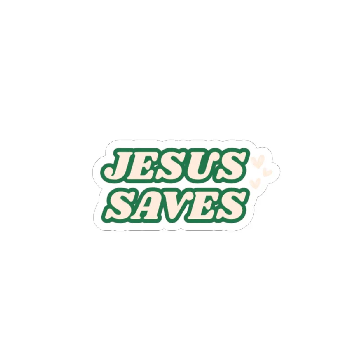 Skateboard with 'Jesus Saves' sticker Jesus Saves car bumper sticker, vinyl decal, Jesus decal