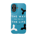 Back view of Bible Verse phone case, protective, Christian phone accessory, faith-based phone cover, faith christian accessory
