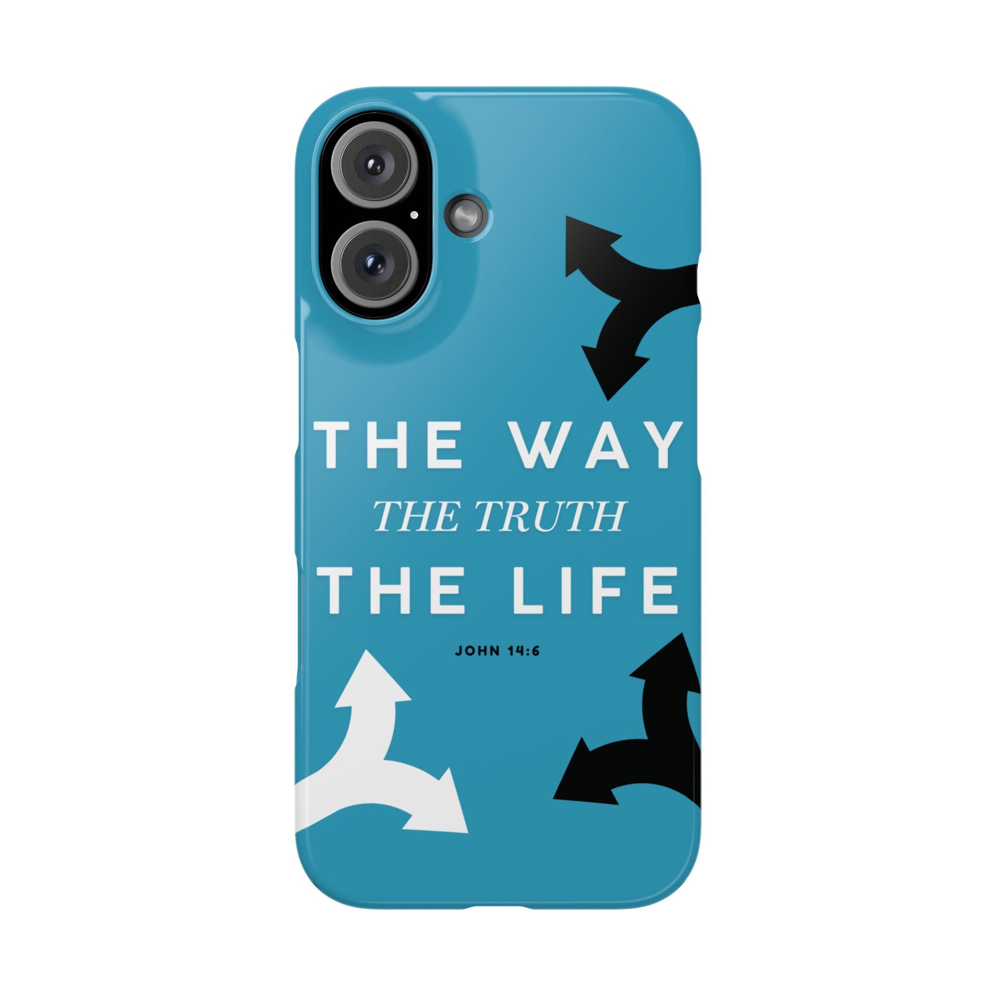 Back view of Bible Verse phone case, protective, Christian phone accessory, faith-based phone cover, faith christian accessory
