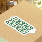 Jesus Saves sticker, faith decal, Jesus Christ 