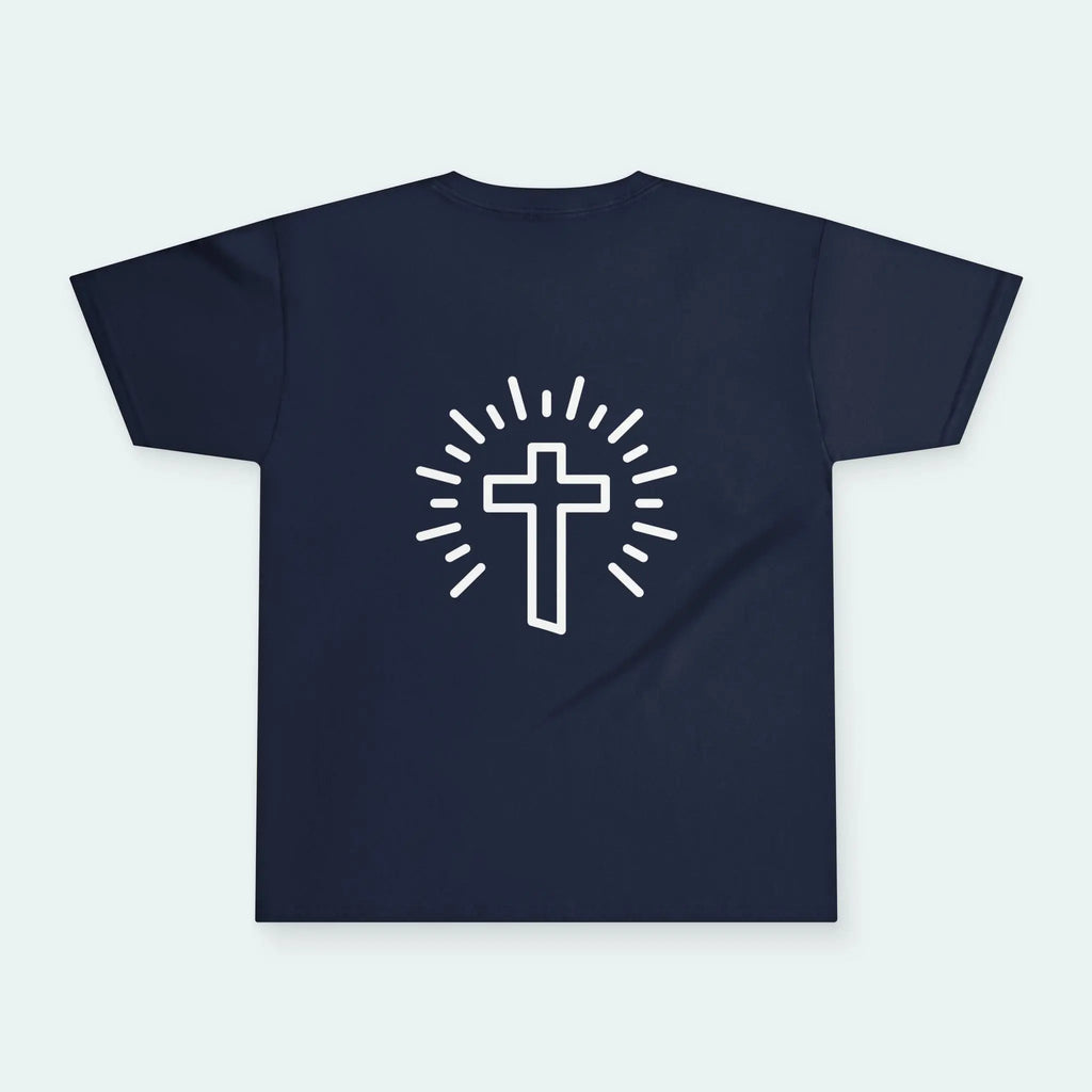 Kids Fruitful Faith tee, navy, unisex fit, Christian kids shirt, kids Christian faith apparel,  kids Jesus shirt
