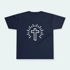 Kids Fruitful Faith tee, navy, unisex fit, Christian kids shirt, kids Christian faith apparel,  kids Jesus shirt
