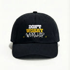 Embroidered Worship Hat- Jet Black